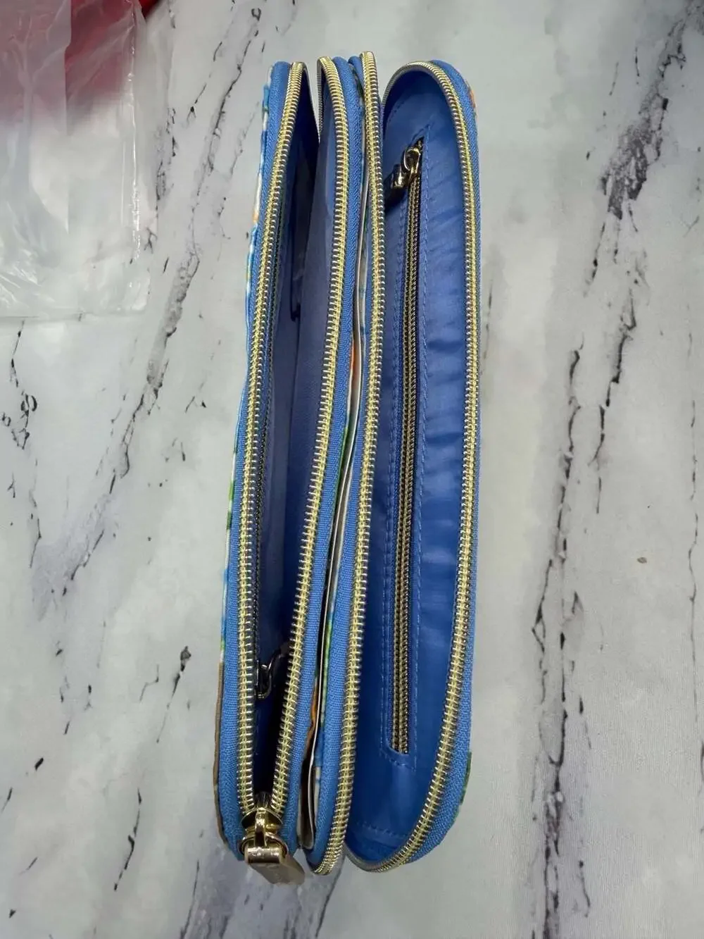 Lilly Pulitzer GWP Multi-Zipper Cosmetic Travel Pouch
